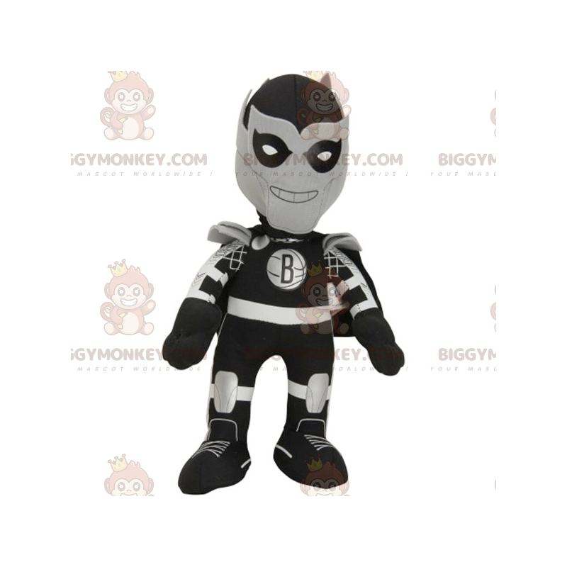 Zorro Superhero BIGGYMONKEY™ Mascot Costume in Sizes L (175-180CM)