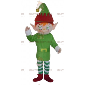 Costume de mascotte BIGGYMONKEY™ de lutin d'elfe habillé en