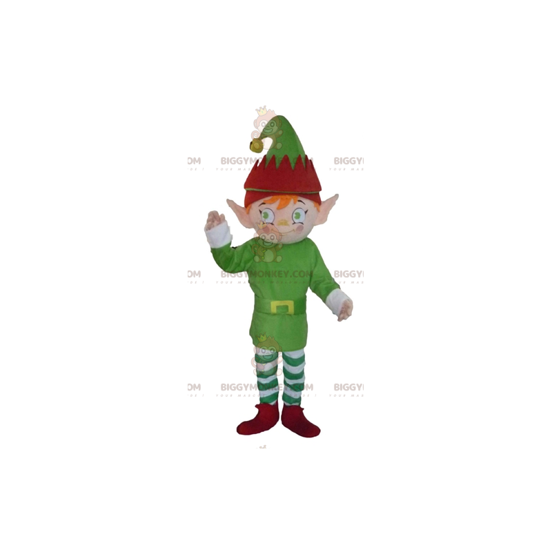 Elf Leprechaun BIGGYMONKEY™ Mascot Costume Dressed in Green