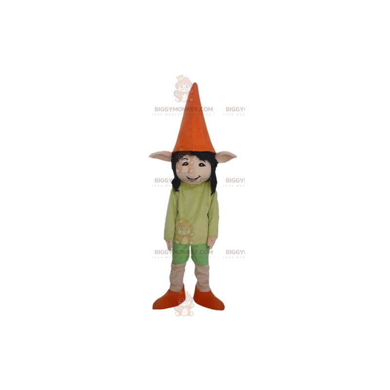Sehr lächelndes Spitzohr-Elf Pixie-Maskottchen-Kostüm