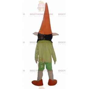 Very Smiling Pointy Eared Elf Pixie Mascot Costume BIGGYMONKEY™