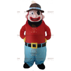 Costume de mascotte BIGGYMONKEY™ d'homme barbu et souriant avec