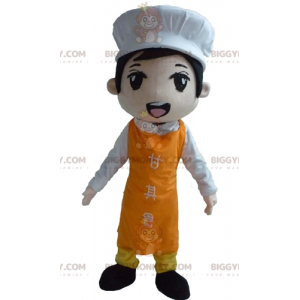 Costume da mascotte da chef asiatico BIGGYMONKEY™ con grembiule