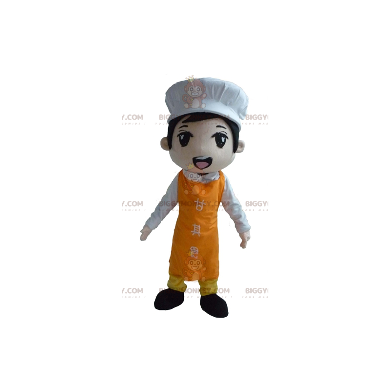 Costume da mascotte da chef asiatico BIGGYMONKEY™ con grembiule