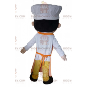 Asian Chef BIGGYMONKEY™ Mascot Costume with Apron and Chef Hat