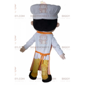 Στολή μασκότ ασιατικής σεφ BIGGYMONKEY™ με ποδιά και καπέλο σεφ
