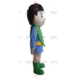 BIGGYMONKEY™ Costume da mascotte del cavaliere in abito blu e