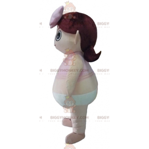 BIGGYMONKEY™ Disfraz de mascota Chica en bragas con camiseta