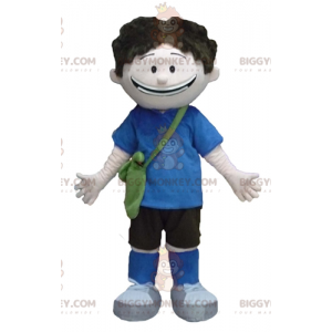 Costume da mascotte BIGGYMONKEY™ da ragazzo della scuola per