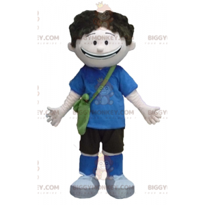 Student School Boy BIGGYMONKEY™ mascottekostuum -