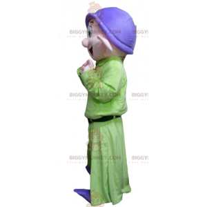 Snehvide Famous Dwarf Dopey Mascot Costume BIGGYMONKEY™ -