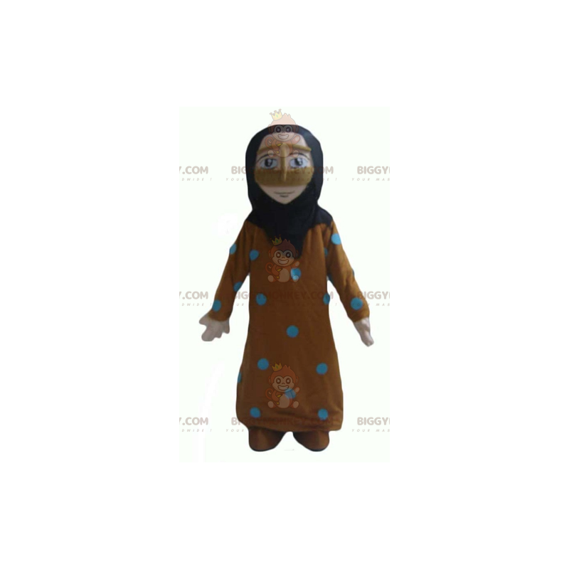 Oosters BIGGYMONKEY™ mascottekostuum van gesluierde vrouw