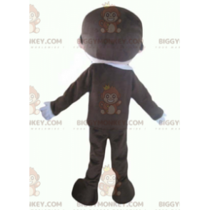 BIGGYMONKEY™ Mascot Costume Mustache Businessman Suit & Tie –