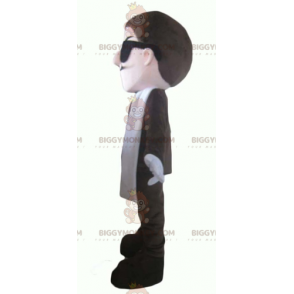 BIGGYMONKEY™ maskottiasu Viikset Liikemiespuku ja solmio -