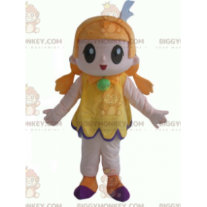 BIGGYMONKEY™ Costume da mascotte Ragazza dai capelli rossi con