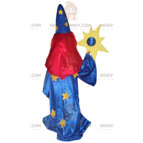 Costume de mascotte BIGGYMONKEY™ de magicienne en robe bleue