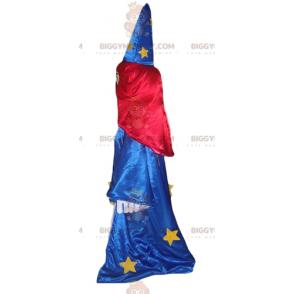 Costume de mascotte BIGGYMONKEY™ de magicienne en robe bleue