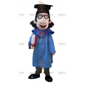 Student BIGGYMONKEY™ Mascot Costume with Gown and Grad Cap –