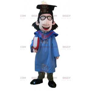 Student BIGGYMONKEY™ Mascot Costume with Gown and Grad Cap -