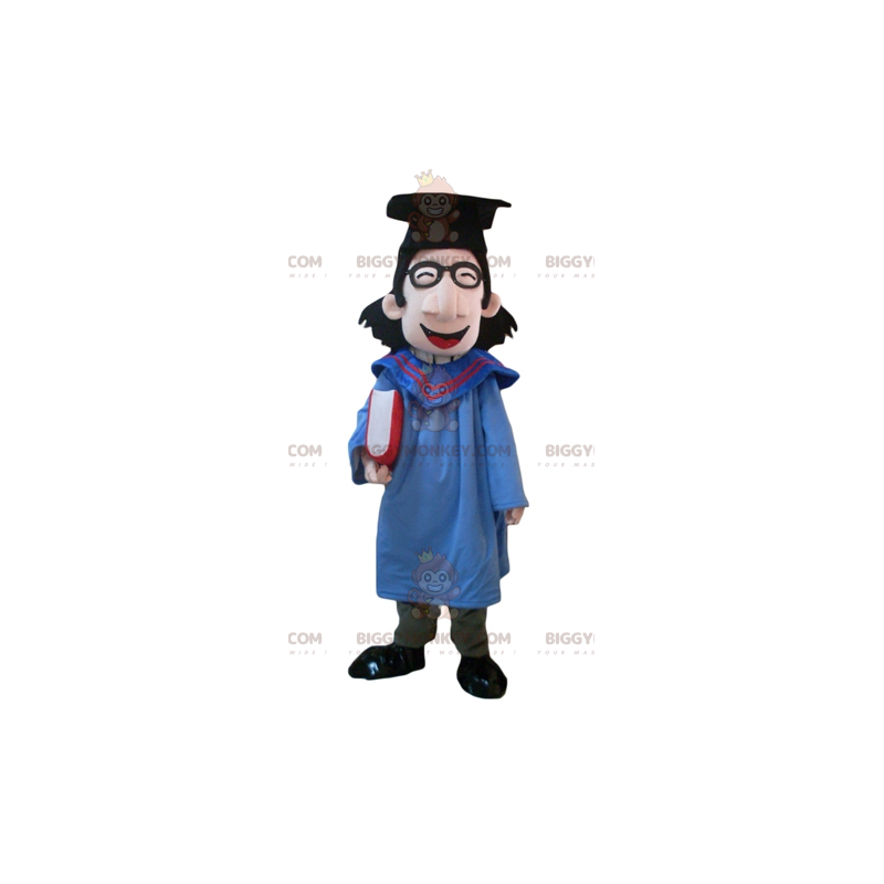 Student BIGGYMONKEY™ Mascot Costume with Gown and Grad Cap –