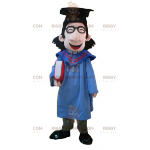 Student BIGGYMONKEY™ Mascot Costume with Gown and Grad Cap –