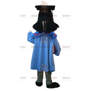 Student BIGGYMONKEY™ Mascot Costume with Gown and Grad Cap –