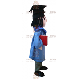 Kostium maskotki ucznia BIGGYMONKEY™ z suknią i czapką szkolną