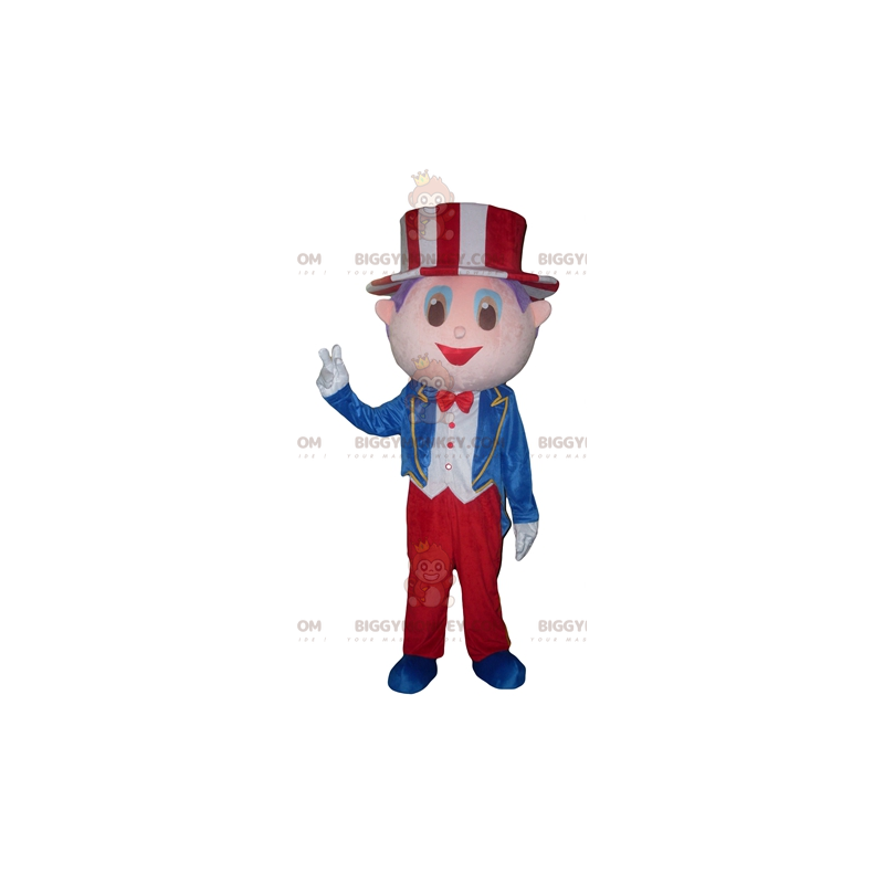 Showman BIGGYMONKEY™ Mascot Costume with Suit and Hat -