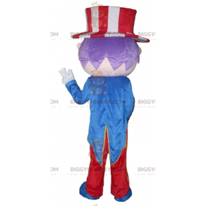 Disfraz de mascota Showman BIGGYMONKEY™ con traje y sombrero -