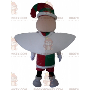 BIGGYMONKEY™ Pixie Fairy Mascot Costume in Red Green and White