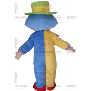 Costume de mascotte BIGGYMONKEY™ de clown multicolore doux et