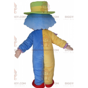 Mjuk och söt flerfärgad clown BIGGYMONKEY™ maskotdräkt -