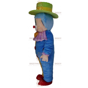 Soft and Cute Multicolor Clown BIGGYMONKEY™ Mascot Costume –