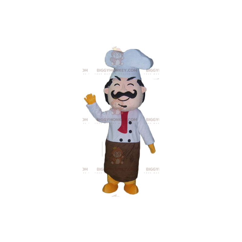 Costume de mascotte BIGGYMONKEY™ de chef cuisinier géant et