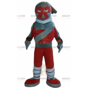 Czerwony i szary kostium maskotki robota BIGGYMONKEY™ -