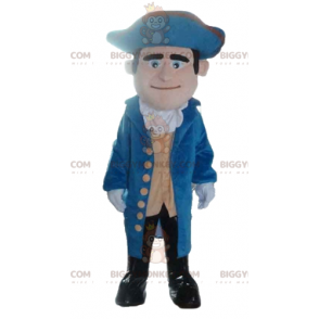 Disfraz de mascota Vintage Soldier BIGGYMONKEY™ en azul y