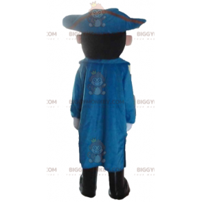 Traje de mascote de soldado vintage BIGGYMONKEY™ em traje azul