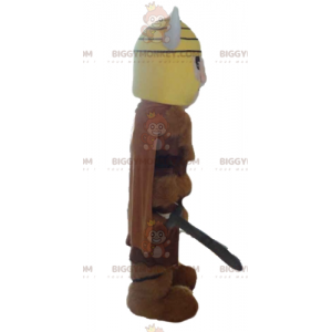 Traje de mascote viking de pele de fera BIGGYMONKEY™ com