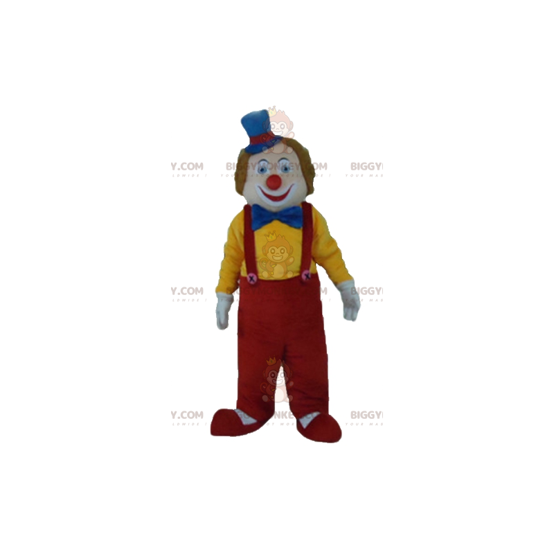 Cute Smiling Multicolor Clown BIGGYMONKEY™ Mascot Costume –