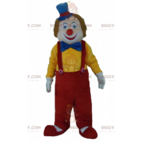 Cute Smiling Multicolor Clown BIGGYMONKEY™ Mascot Costume –