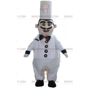 Costume da mascotte da chef BIGGYMONKEY™ con cappello e baffi -