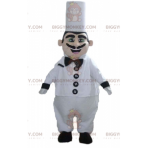 Kostium maskotki szefa kuchni BIGGYMONKEY™ z toczkiem i wąsami