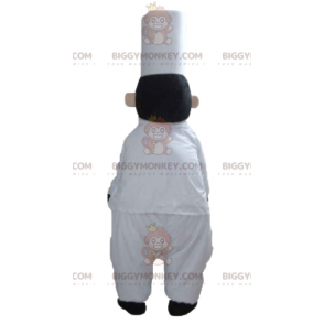 Costume de mascotte BIGGYMONKEY™ de chef cuisinier avec une