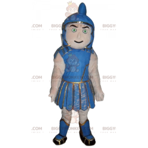 BIGGYMONKEY™ Maskottchenkostüm Gladiator in blauer