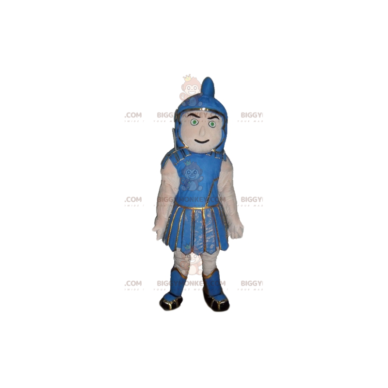 BIGGYMONKEY™ Mascottekostuum Gladiator in blauwe traditionele