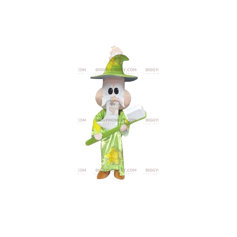Costume de mascotte BIGGYMONKEY™ de sorcier de magicien avec