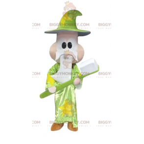Costume de mascotte BIGGYMONKEY™ de sorcier de magicien avec
