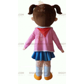 Traje de mascote BIGGYMONKEY™ para menina de escola muito