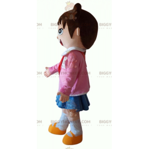 Traje de mascote BIGGYMONKEY™ para menina de escola muito