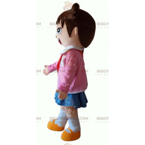 Traje de mascote BIGGYMONKEY™ para menina de escola muito